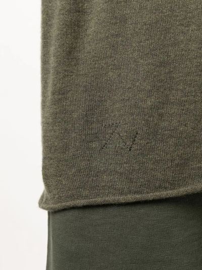 Zadig & Voltaire Thomas Cp Arrow Int Sweater Feather Cashmere Intar In Grün
