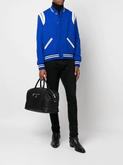 Zadig & Voltaire Initiale Jamie Grained-leather Bag In Schwarz