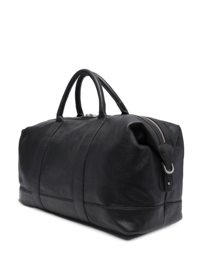 Zadig & Voltaire Initiale Jamie Grained-leather Bag In Schwarz