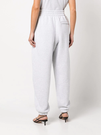 Alexander Wang Logo-print Track Trousers In Grey