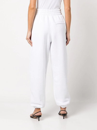 Shop Alexander Wang Logo-print Track Pants In White