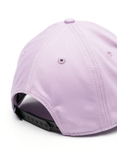 Shop Diesel Embroidered-logo Six-panel Cap In Purple