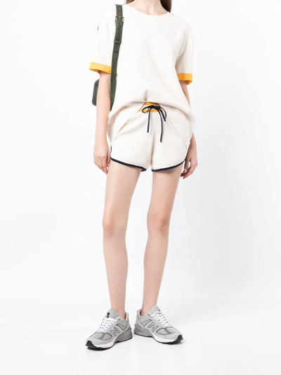 Shop The Upside Knitted Above-knee Length Shorts In White