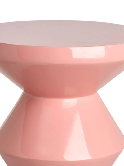 Shop Polspotten Zig-zag Stool In Pink