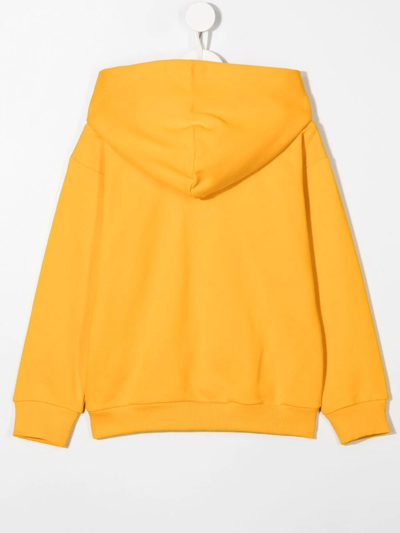 Diesel Logo-print Detail Hoodie In Orange