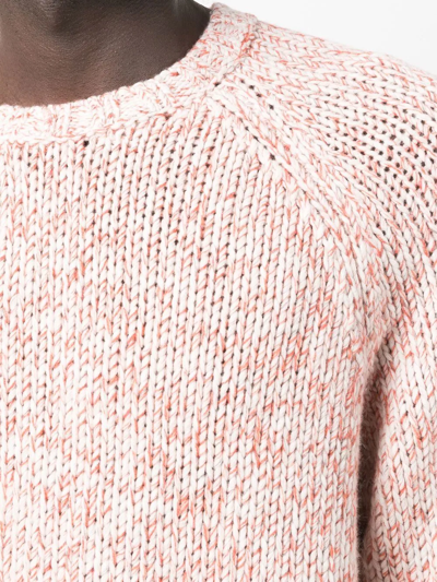 Brunello Cucinelli Ribbed-knit Jumper In Neutrals