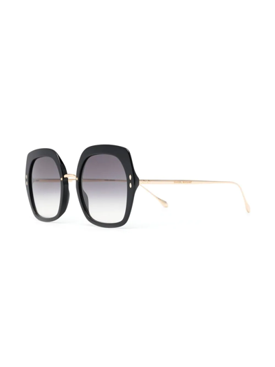 Isabel Marant Eyewear Square-frame Sunglasses In Schwarz