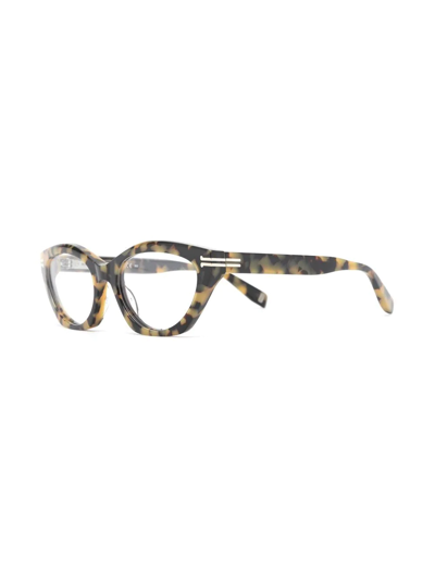 Shop Marc Jacobs Cat-eye Frame Glasses In Braun