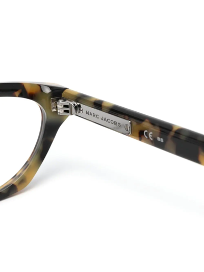 Shop Marc Jacobs Cat-eye Frame Glasses In Braun