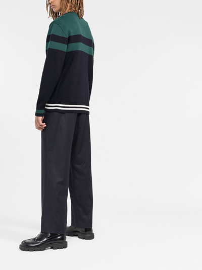Valentino V-logo Knitted Cardigan In Grün