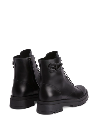 Giuseppe Zanotti Harlock Zalì Combat Boots In Black