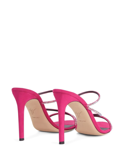 Shop Giuseppe Zanotti Julianne Strappy Sandals In Pink
