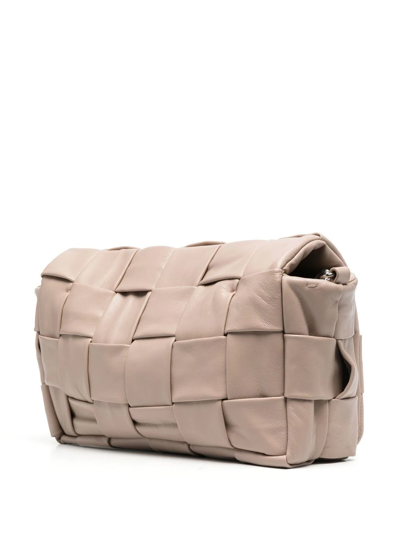 Shop Philipp Plein Interwined-design Shoulder Bag In Nude