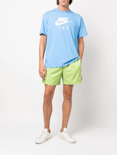 Shop Nike Logo Drawstring Shorts In Grün