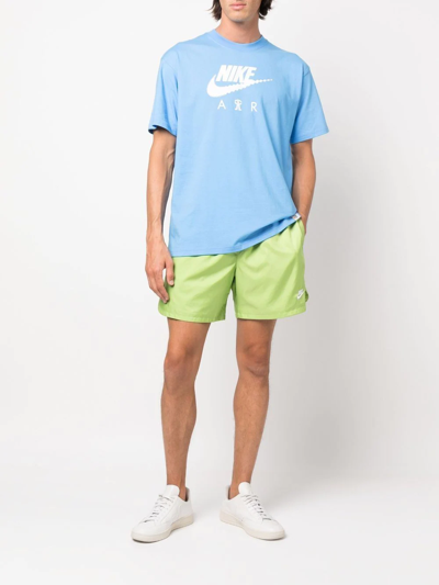 Nike Green Polyester Shorts In Grün