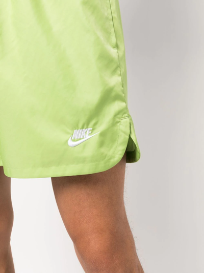 Shop Nike Logo Drawstring Shorts In Grün