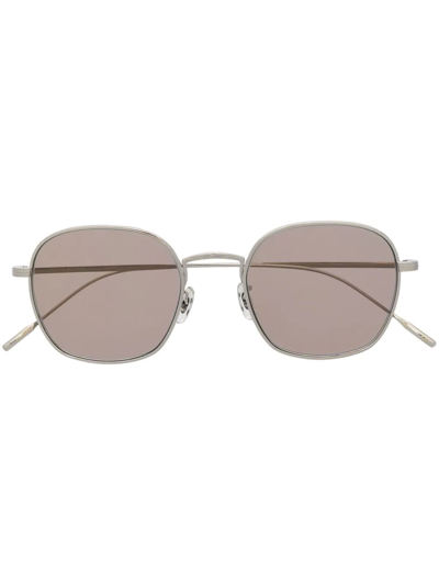 Shop Oliver Peoples Round-frame Sunglasses In Silber