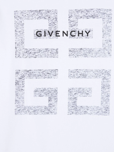 Givenchy Oversized Logo-print T-shirt In Weiss
