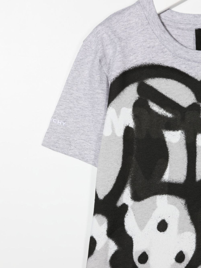 Givenchy Spray Paint Graphic-print T-shirt In Grau | ModeSens