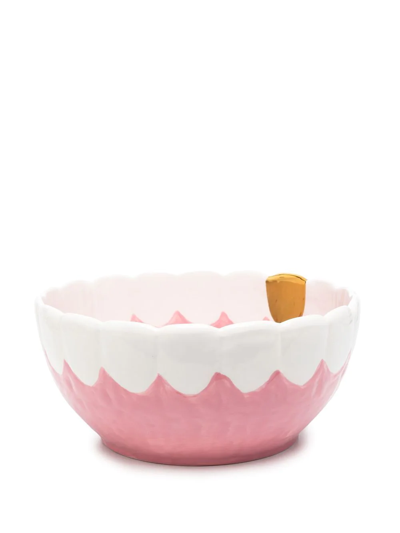 Shop Seletti Toothy Frootie Bowl In Rosa