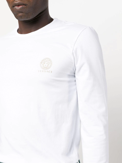 Shop Versace Two-piece T-shirt Set In Weiss