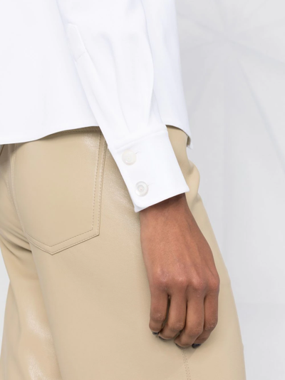 Shop Tory Burch Button-fastening Long-sleeve Shirt In White
