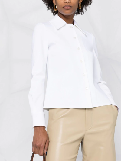 Shop Tory Burch Button-fastening Long-sleeve Shirt In White