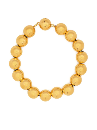 Shop Jil Sander Sphere Gold-tone Bracelet