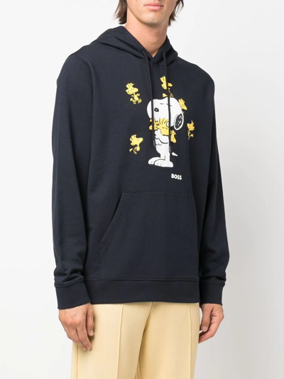 HUGO BOSS X PEANUTS SNOOPY-PRINT HOODIE 