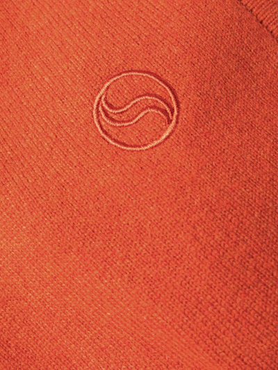 Stella Mccartney Relaxed Cashmere Wardrobe Trousers Knit In Orange