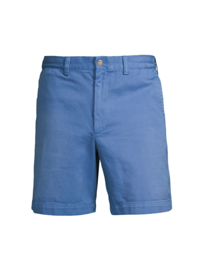 Shop Polo Ralph Lauren Men's Montauk Twill Flat-front Sailing Shorts In Blue