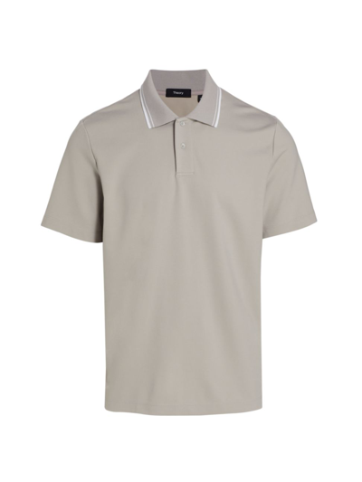 Shop Theory Men's Fowler Relay Polo Shirt In Opal White