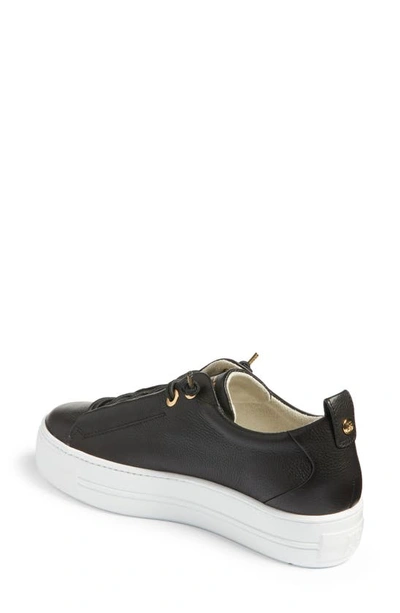 Shop Paul Green Faye Sneaker In Black Gold Combo