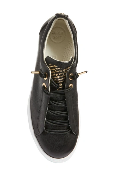 Paul Green Faye Sneaker In Black Gold Combo
