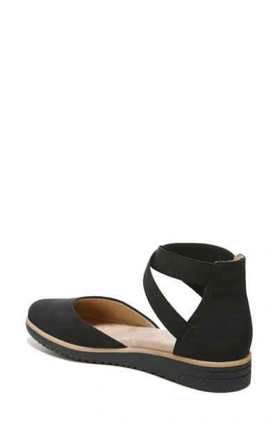 Natural Soul Soul Naturalizer Intro D'orsay Wedge Flat In Black Synthetic Nubuck