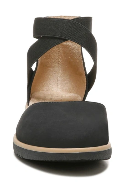 Shop Natural Soul Soul Naturalizer Intro D'orsay Wedge Flat In Black Synthetic Nubuck