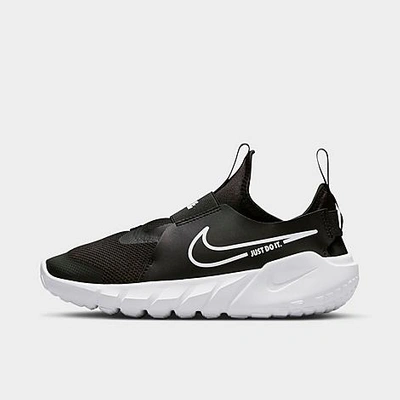 Shop Nike Big Kids' Flex Runner 2 Running Shoes In Black/white/photo Blue/university Gold