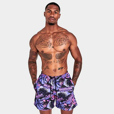 Adidas Originals Adidas Men's Originals Palm Swim Shorts In Multicolor |  ModeSens