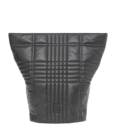 Shop Burberry Leather Quilted Lola Backpack In Black