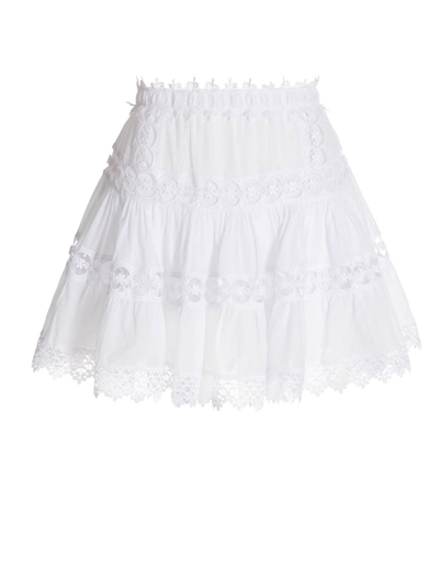 Shop Charo Ruiz Greta Skirt In White