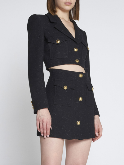 Shop Alessandra Rich Skirt In Black