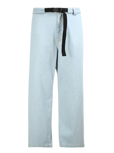 Shop Moncler Genius Bleached Jeans - Moncler Jw Anderson In Blue
