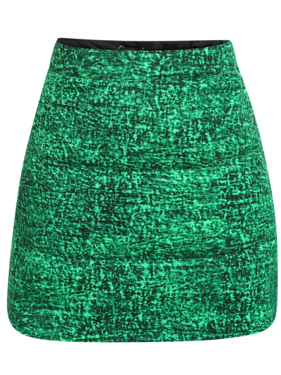 Shop Moncler Genius Printed Cotton Skirt - Moncler Jw Anderson In Green