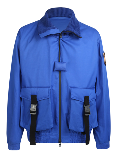 Shop Moncler Genius Skiddaw Short Down Jacket In Blue