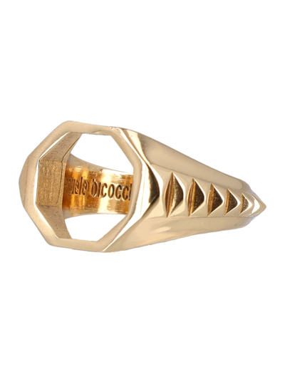 Shop Emanuele Bicocchi Open Signet Ring In Gold