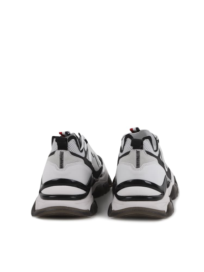 Shop Moncler Leave No Trace Sneakers In White, Black