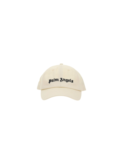 Shop Palm Angels Baseball Cap In Off White