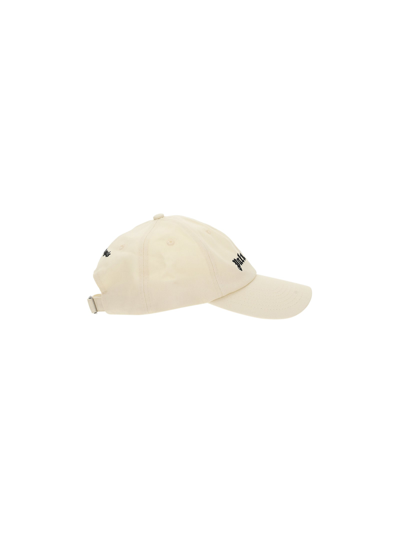 Shop Palm Angels Baseball Cap In Off White