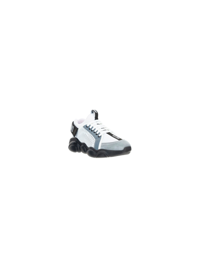 Shop Moschino Orso Sneakers In Mix Bianco