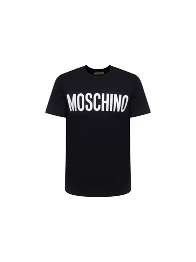 Shop Moschino T-shirt In Black/white